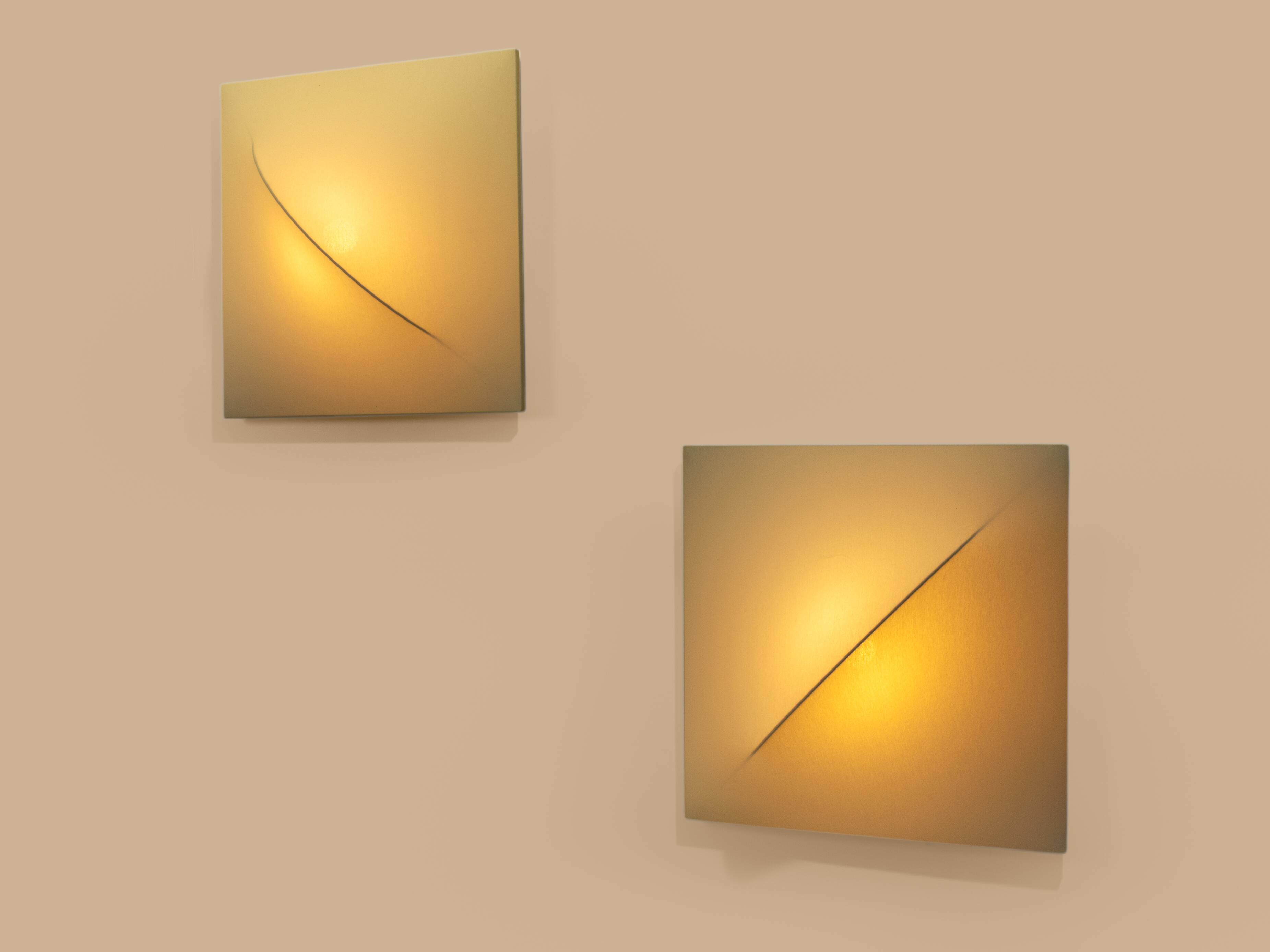 Set of six Kazuhide Takahama Saori wall lights from around 1970.