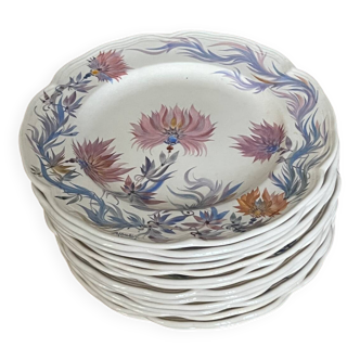 Assiettes plates Youen Quimper / Yves-Alain Pleuven