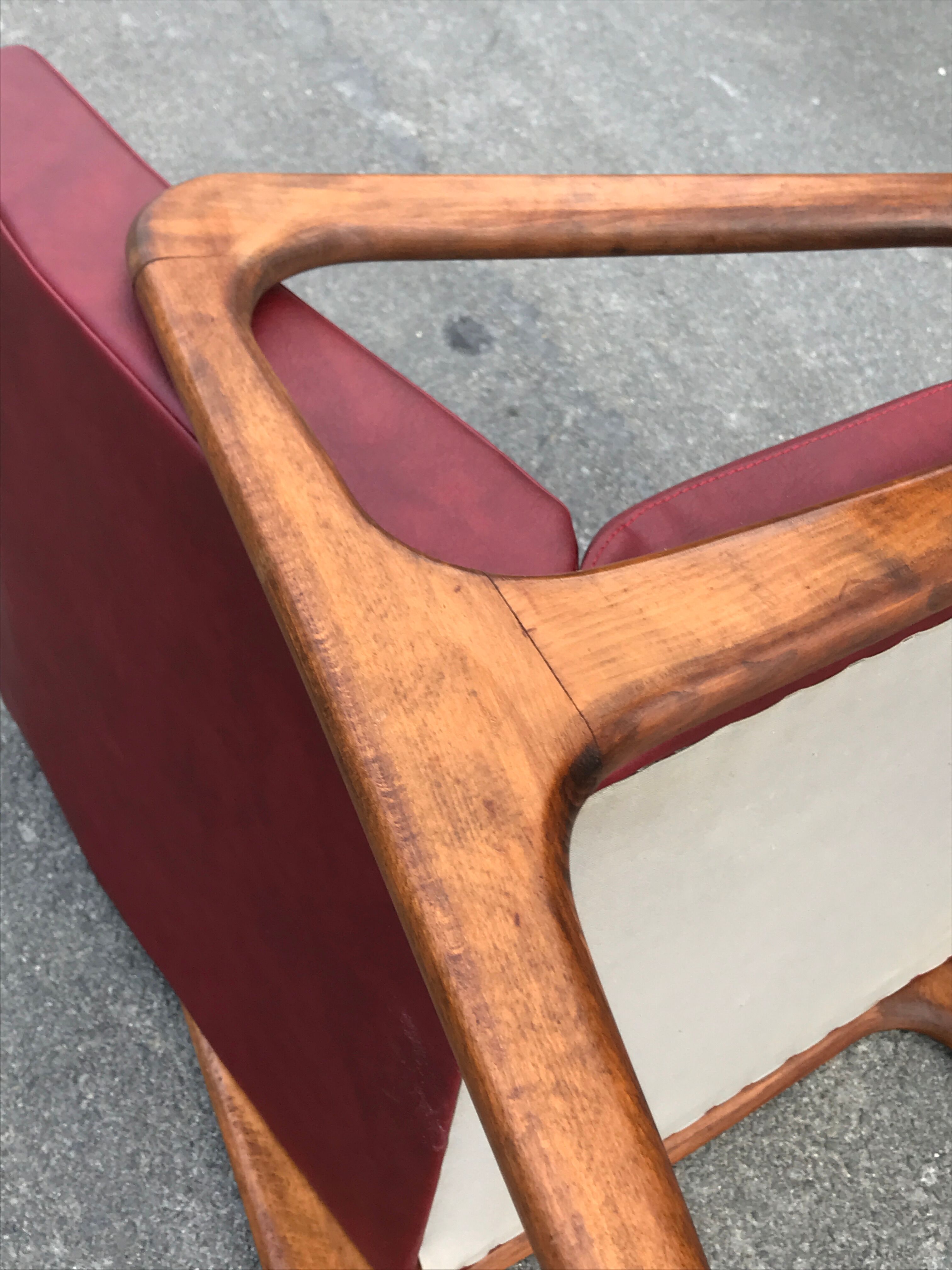 Vintage stella armchair design 1960