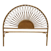 1970s Rattan Headboard from France