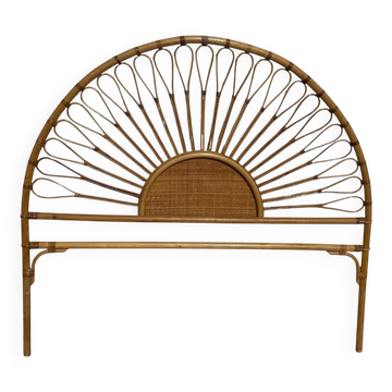 1970s Rattan Headboard from France