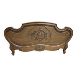 Antique carved wooden headboard, Louis XV style – early 20th century