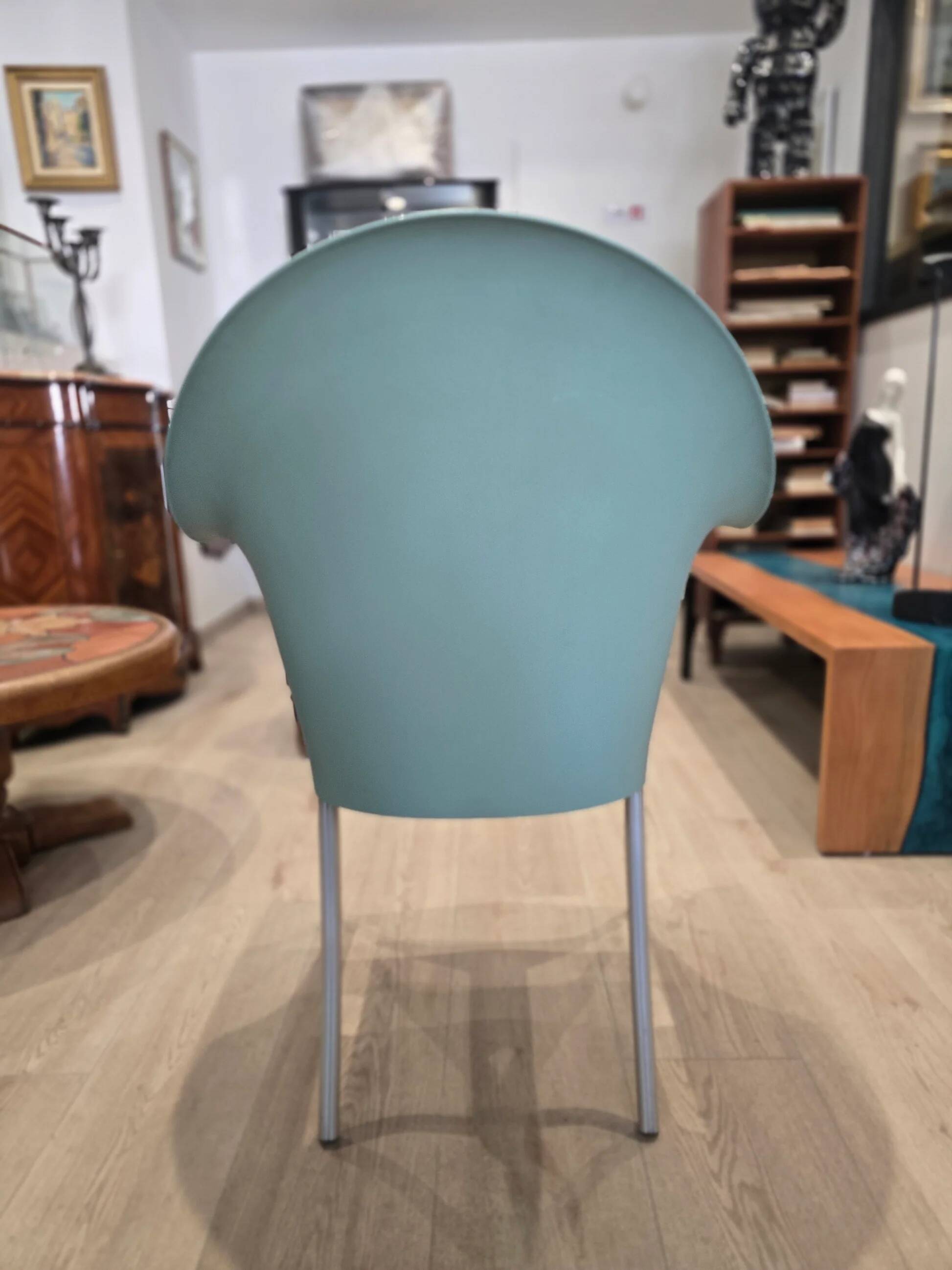 Lord YO armchair by Philippe Starck for Aleph / Kartell – celadon green
