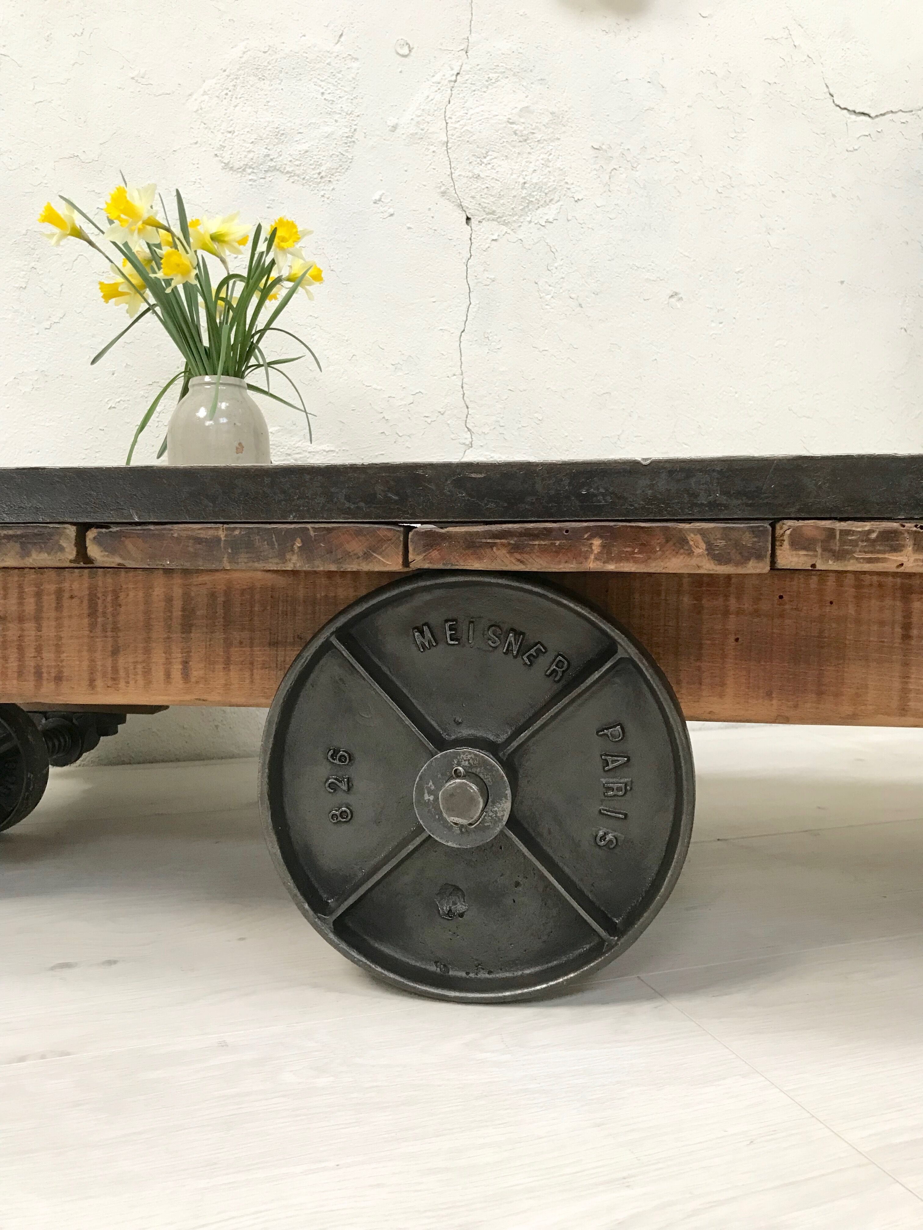 Industrial coffee table