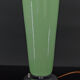 Art Deco lamp in chrome and celadon glass, France, circa 1930