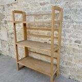 Folding shelf, bookseller, light wood