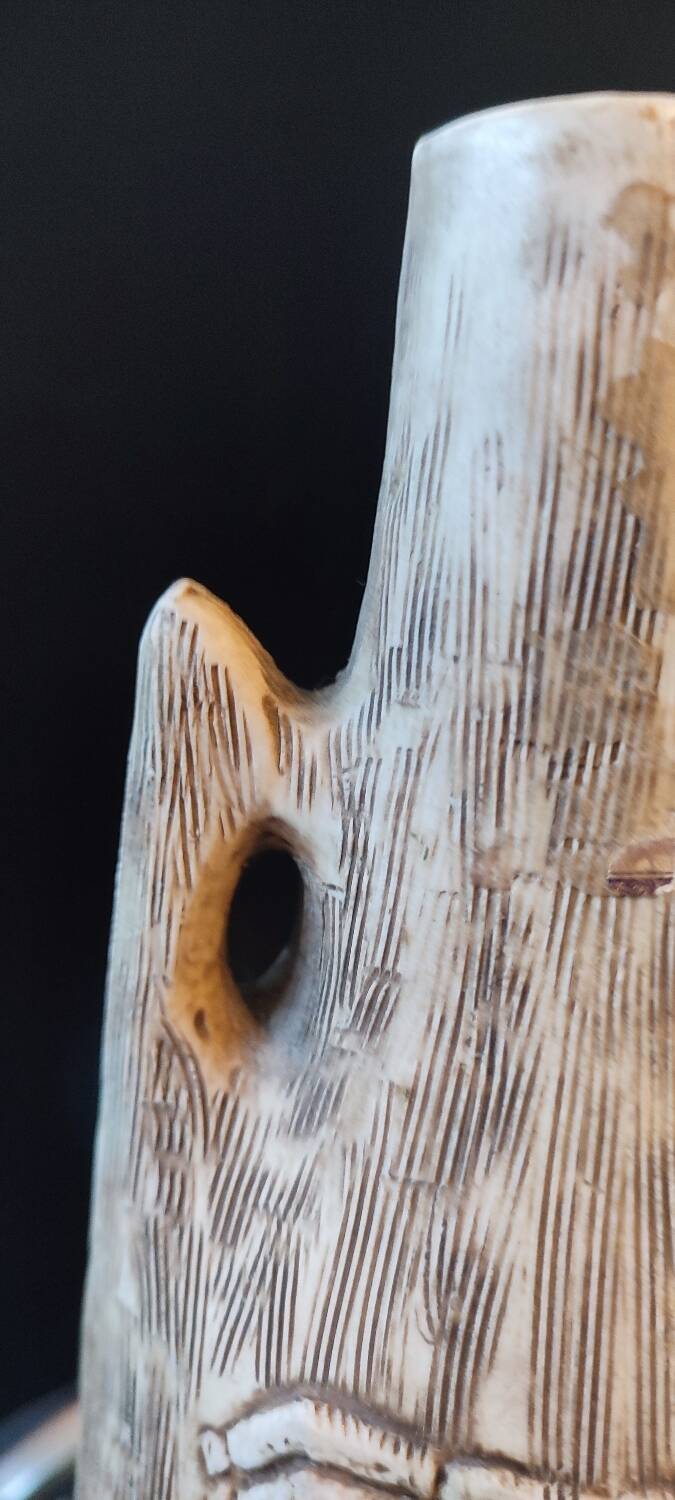 Vase signed EVA-SUD Mod. Dep vintage Italian ceramic