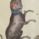 La Roche Laffitte (Born in 1943) - Watercolour drawing on silk - Unicorn