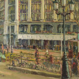 Francisco Planas Doria, Cityscape Painting, Barcelona