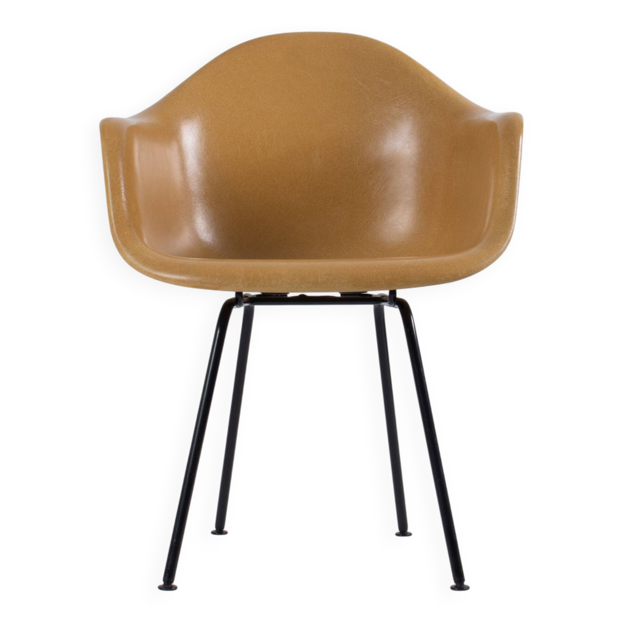 DAX Eames in fibreglass – Light Ochre – Herman Miller / Vitra – circa 19