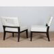 Pair of armchairs by Christian Liaigre for Holly Hunt, 1990