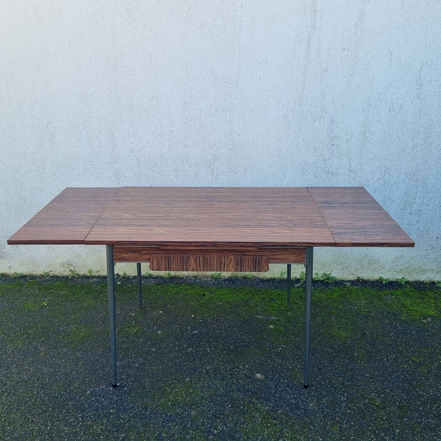 Brown Formica table from the 1970s