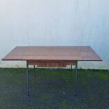 Brown Formica table from the 1970s