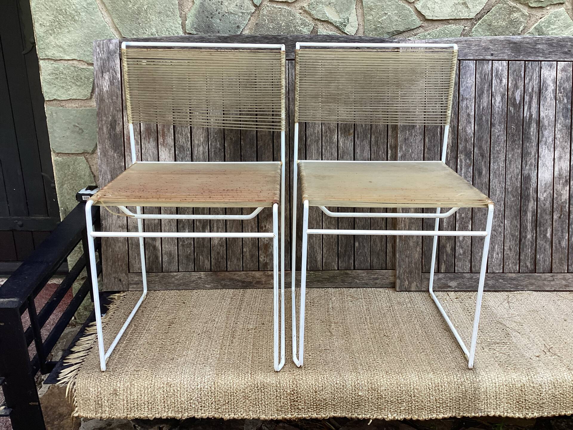 Vintage Spaghetti chairs - Design by Giandomenico Belotti for Alias/Fly L