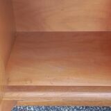 Vintage oak sideboard with splayed legs from the 1950s.