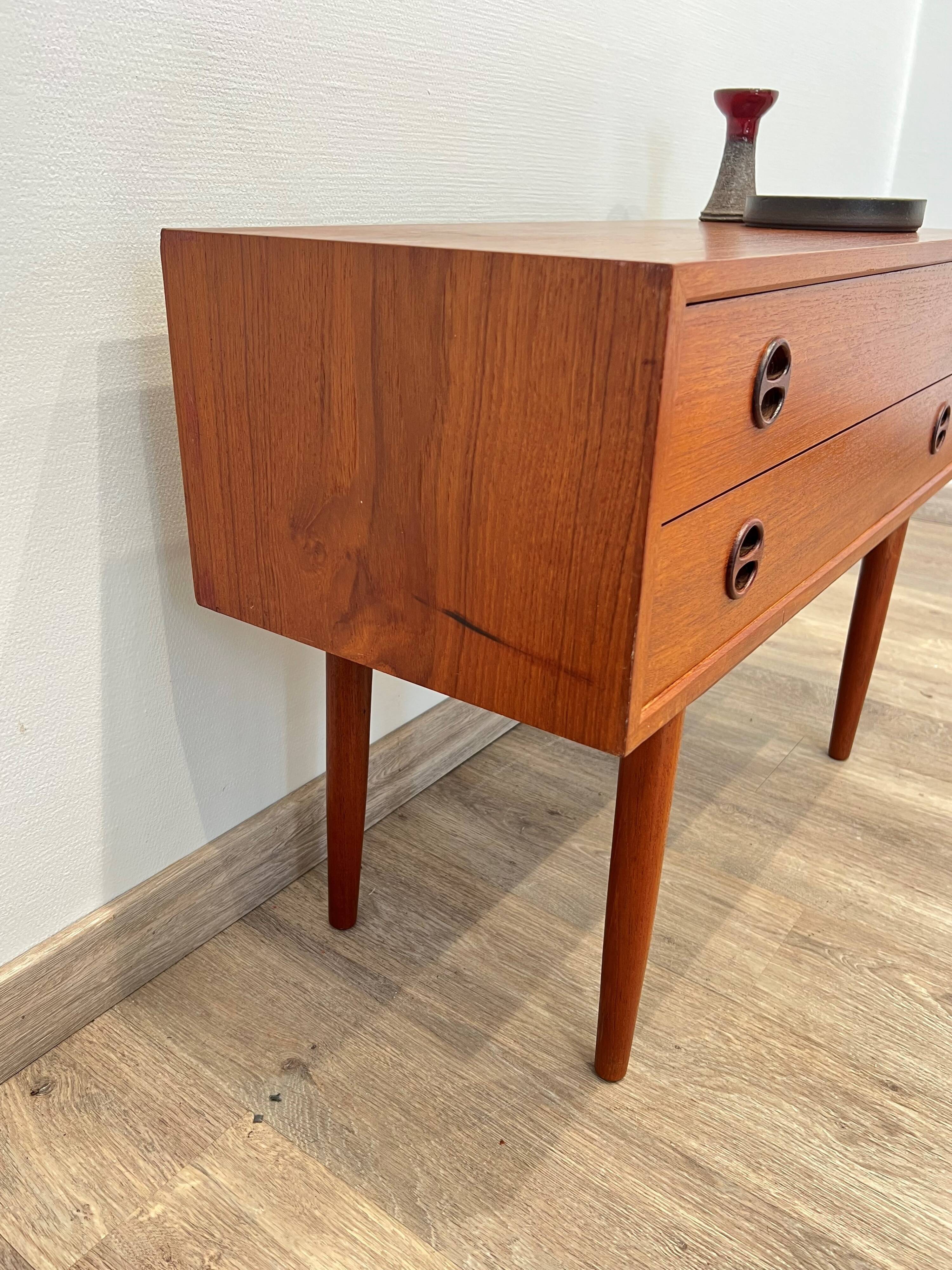 Scandinavian teak commode Denmark 1960s