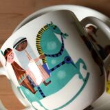 Children's dishes or birth gift Plate and bowl Utan gränser gustavsberg vintage design scan