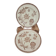 Set of 2 antique ironstone plates, "Daisy" pattern, Grand Dépôt Paris.