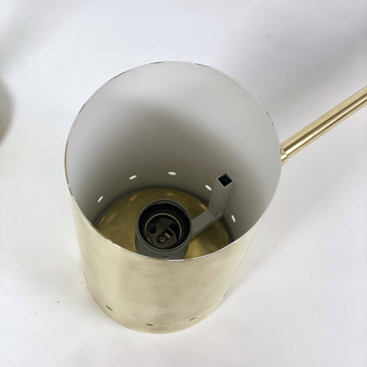 Large pair of brass wall or ceiling lights, 1960.