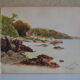 Watercolor painting circa 1910 english coast