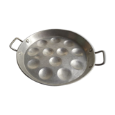 Vintage aluminium snail dish