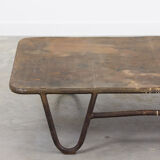 Industrial metal coffee table