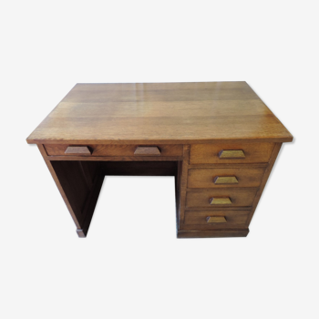 Oak box desk 1950