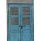 Indian door blue patina of origin old teak