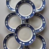 Antique faience plates Badonviller