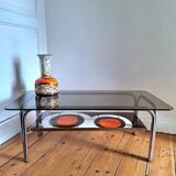 Table basse vintage, meuble ancien salon