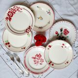 Flat plates in earthenware