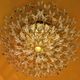 Stilkronen gold-plated brass and crystal glass chandelier, Italy 1970s