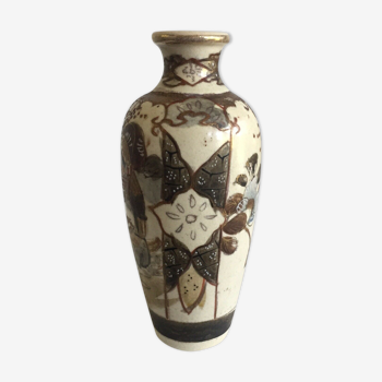 Vase satsuma décor homme guerrier