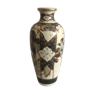 Vase satsuma décor homme guerrier