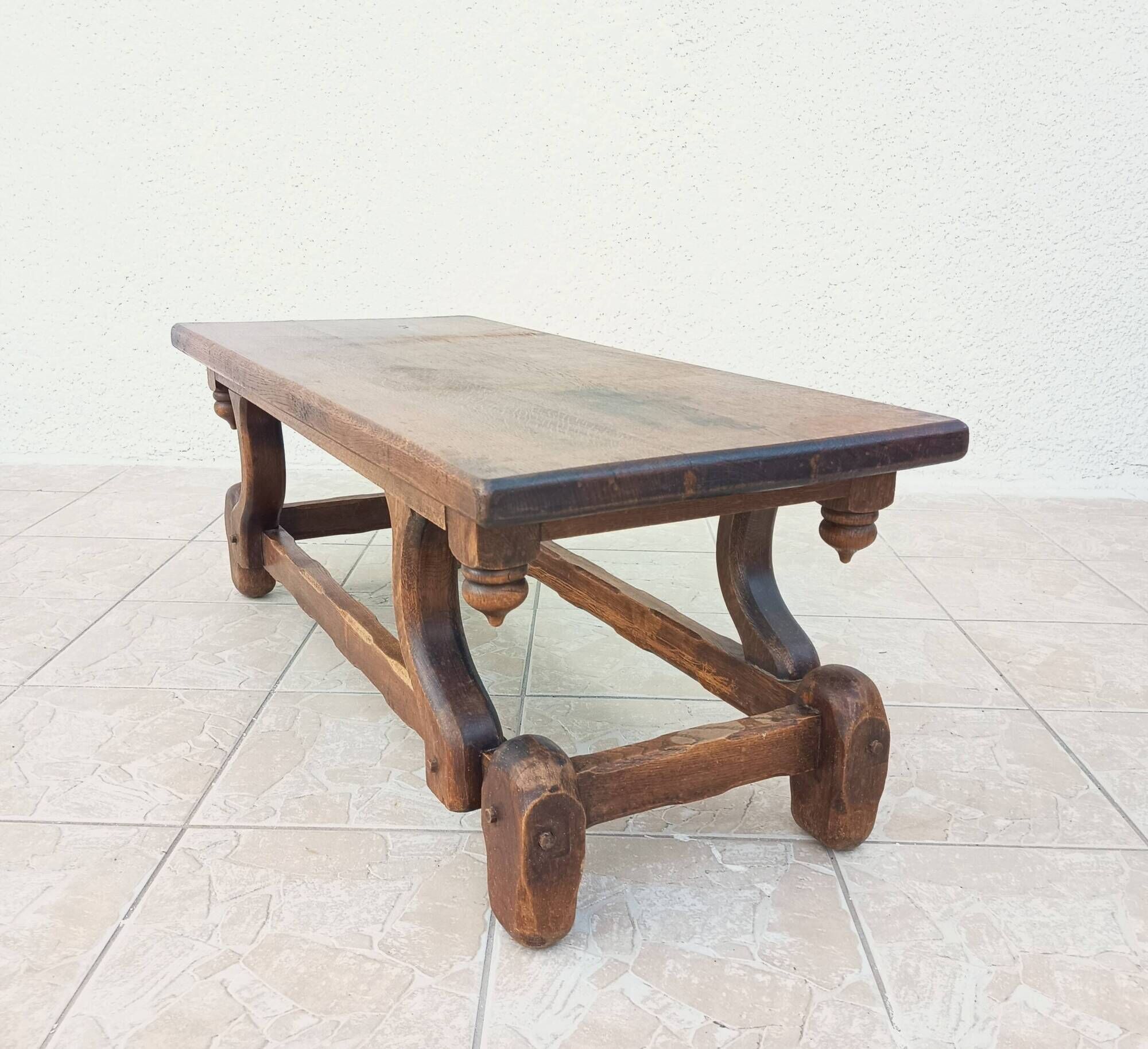 Solid oak coffee table