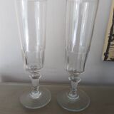 2 Baccarat Champagne flutes, Mirabeau model