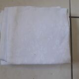 6 large white damask towels.