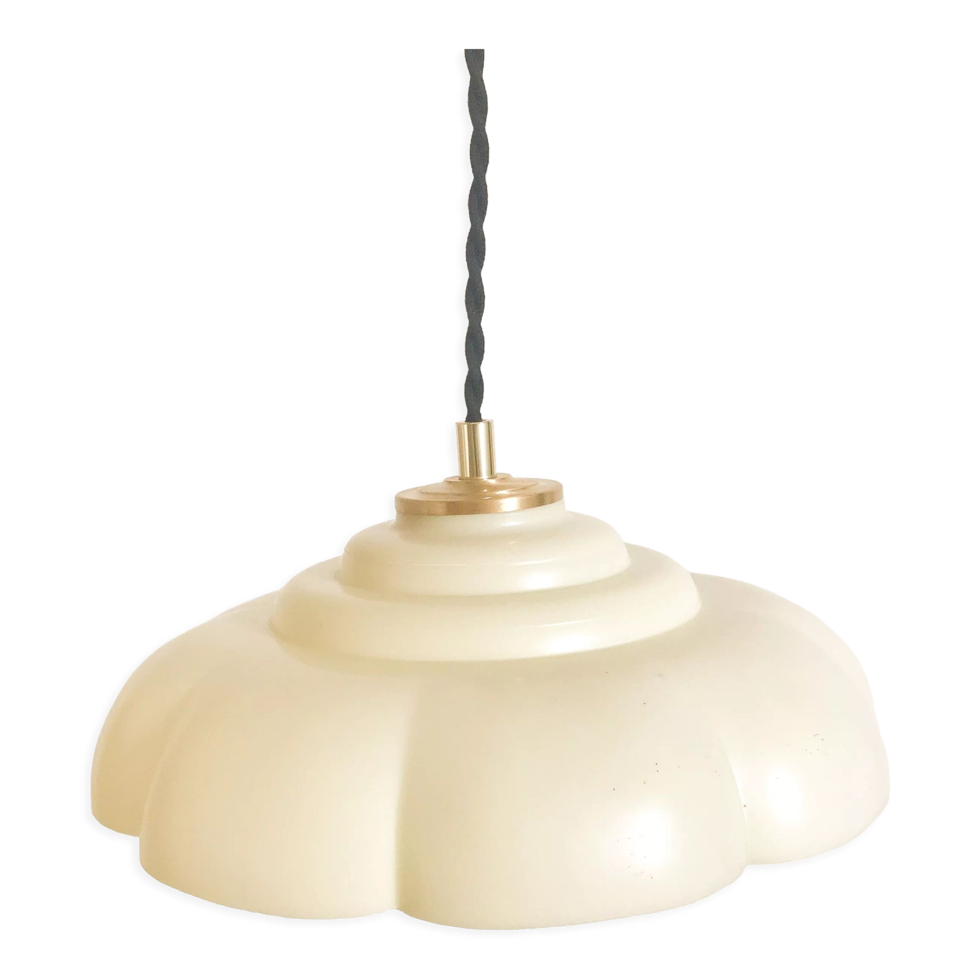 Suspension lampshade vintage plastic