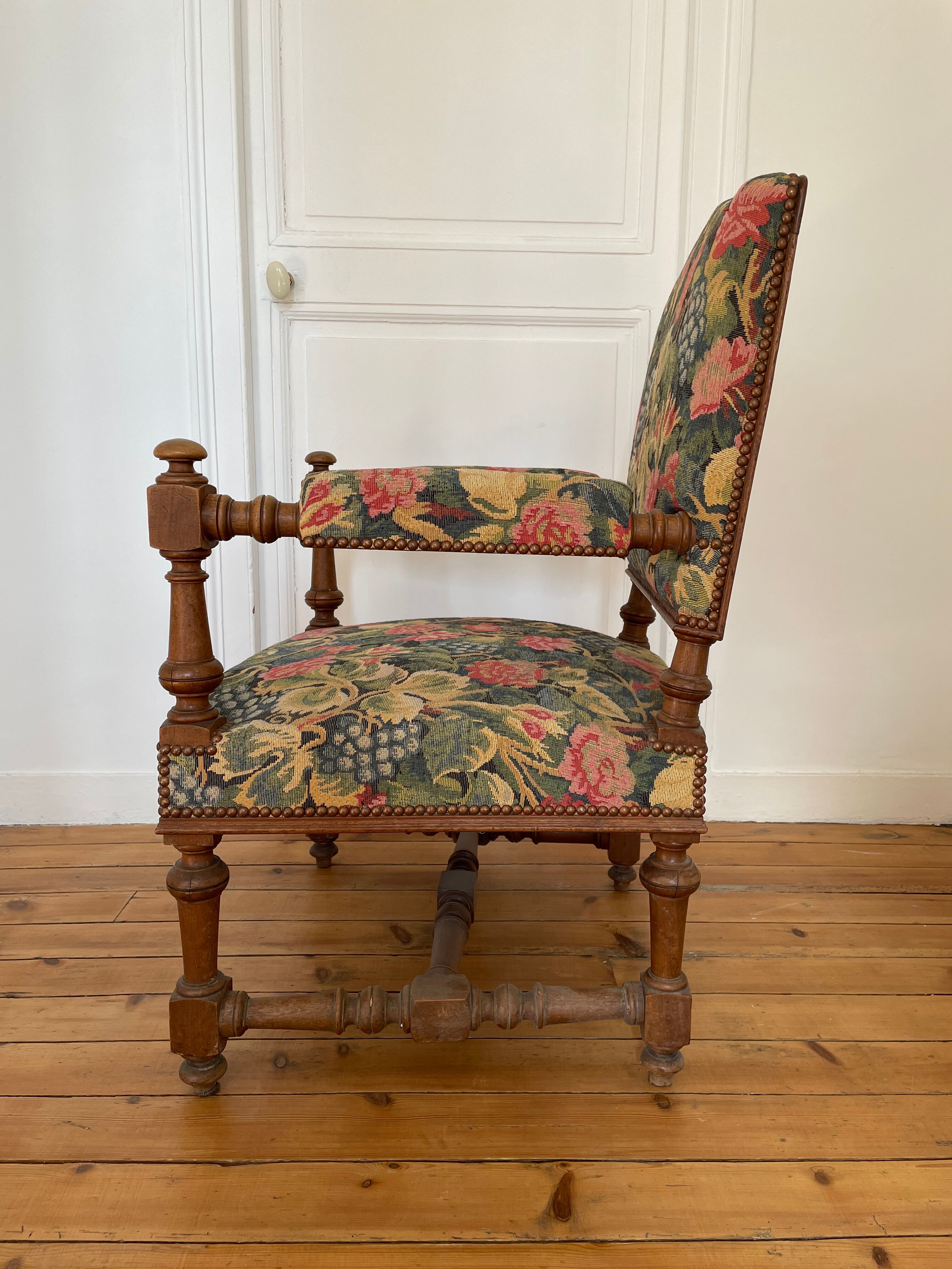 Pair of Louis XIII armchairs