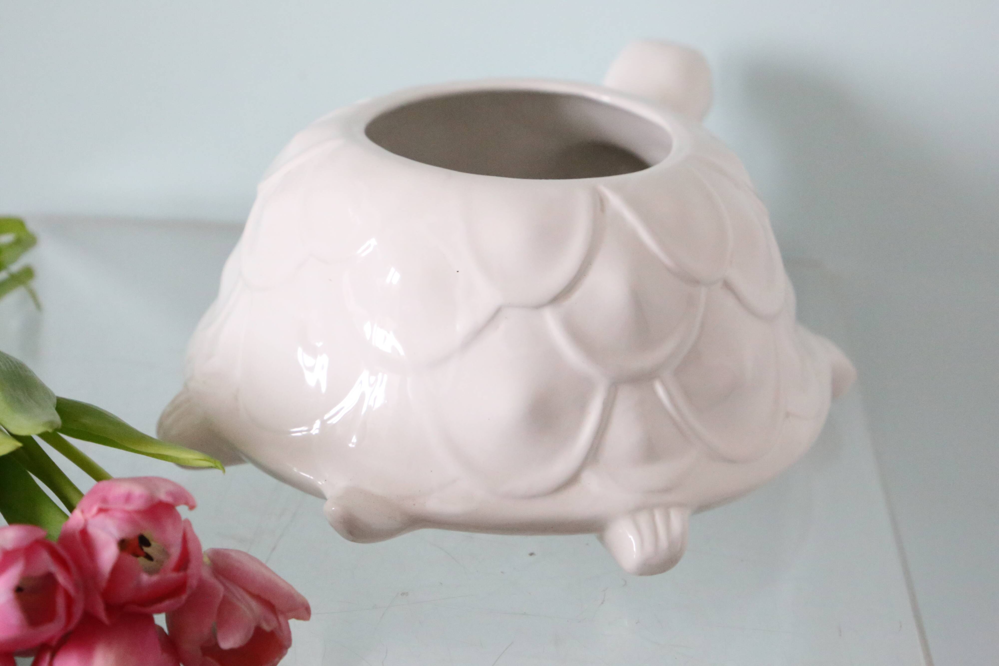 Vintage turtle planter