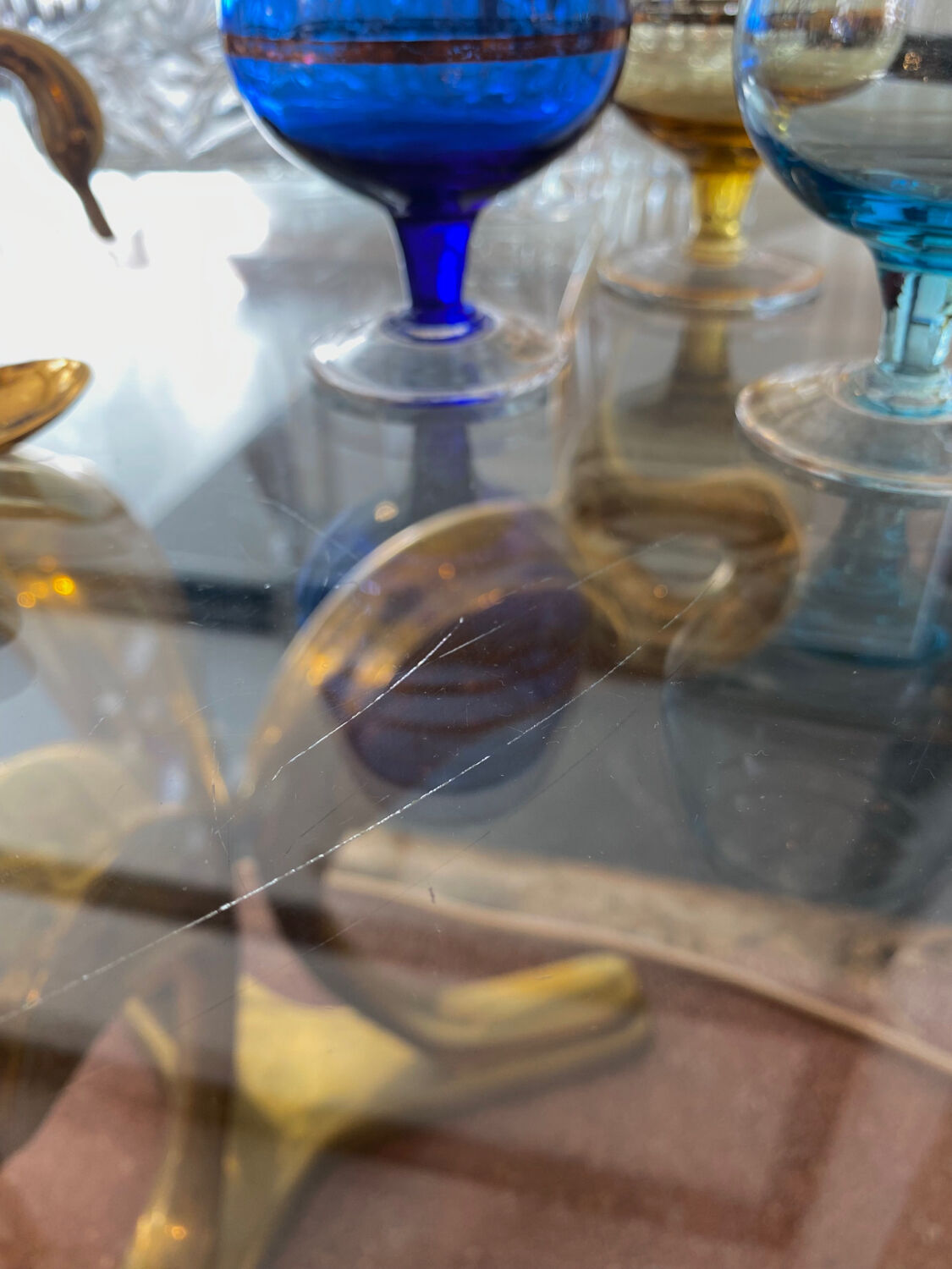 Hollywood Regency Heron Coffee Table