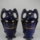 Lunéville Keller old french mantelpiece vases planter 19th