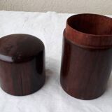 Cylindrical wooden box