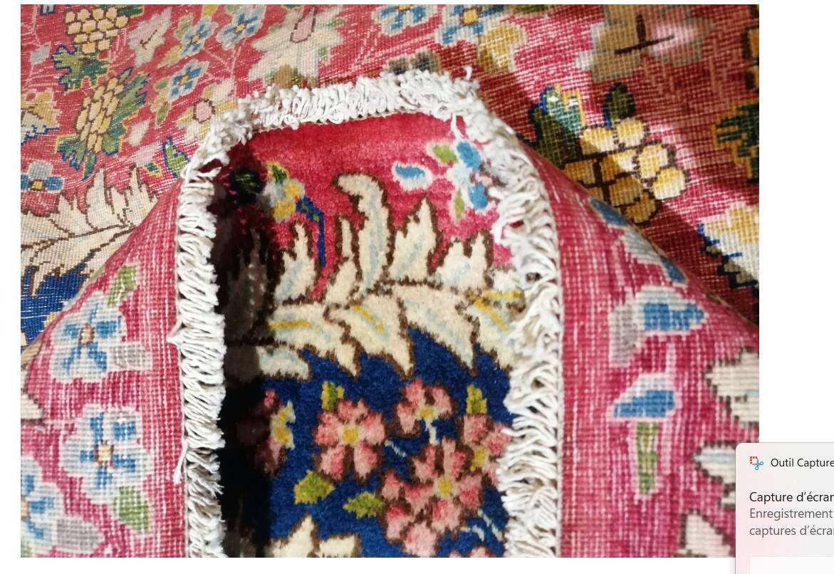 Large hand-knotted Persian Kerman carpet – wool – 402 × 304 cm