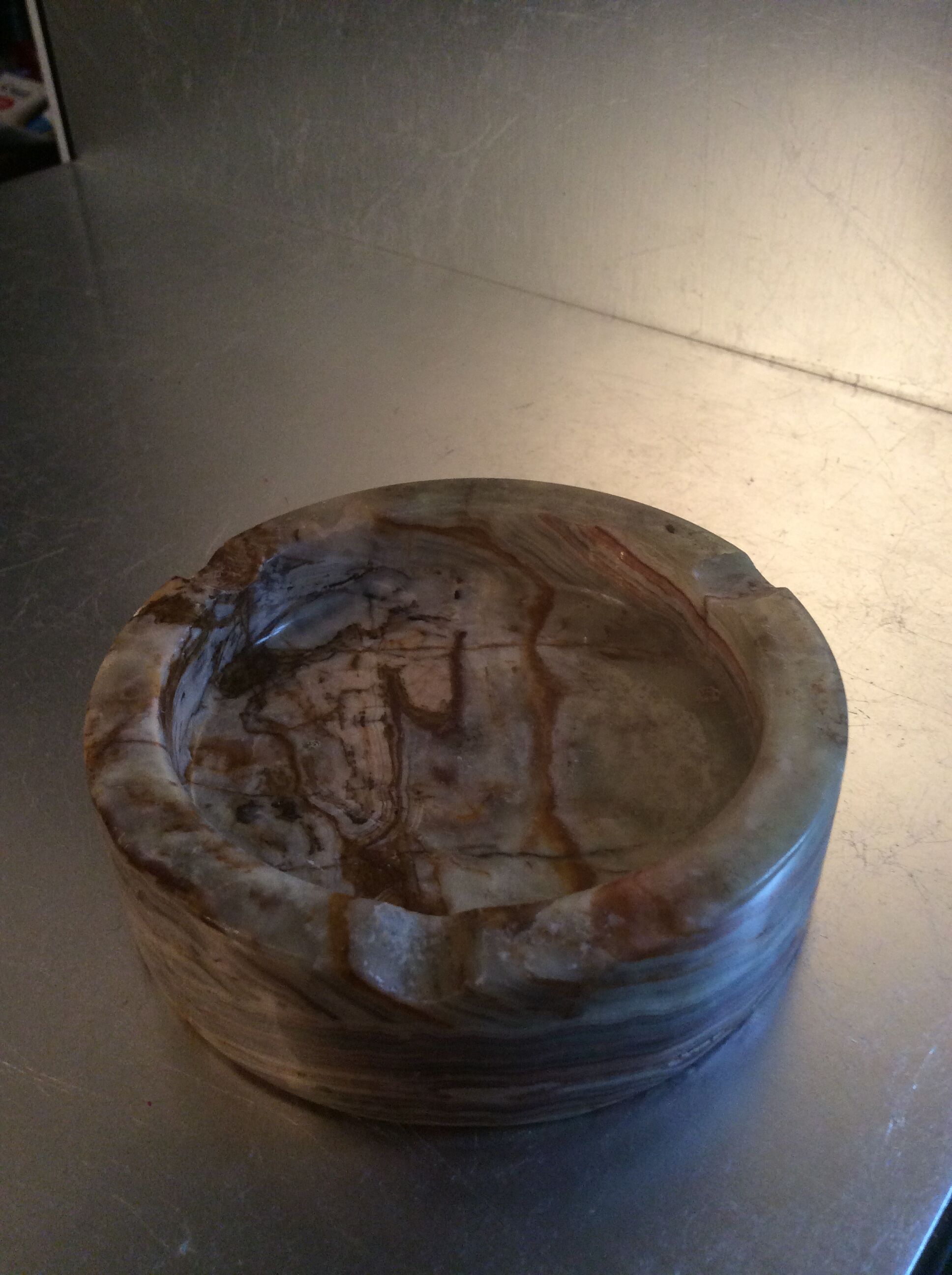 Vintage 70 marble ashtray