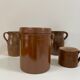 Glazed stoneware confit pot