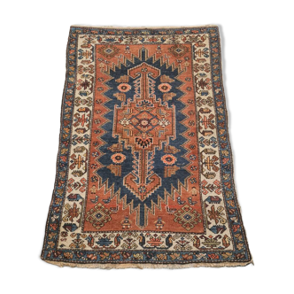 Tapis caucasien noué à la main vintage, années 1970