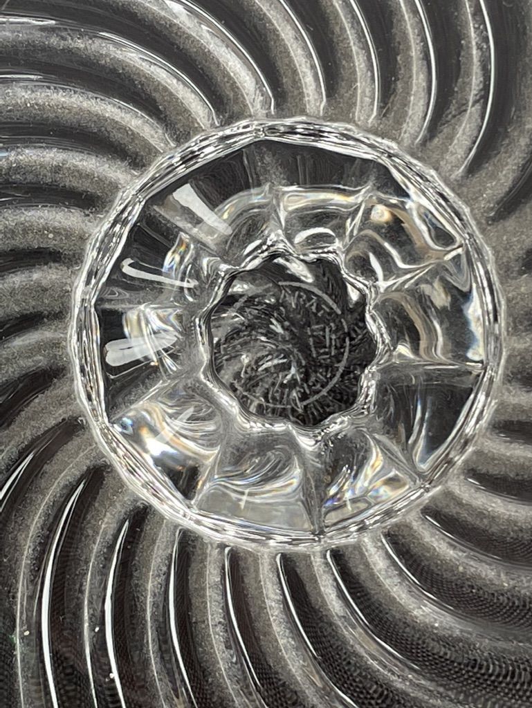 Art Deco - Crystal stamped Baccarat sugar pot