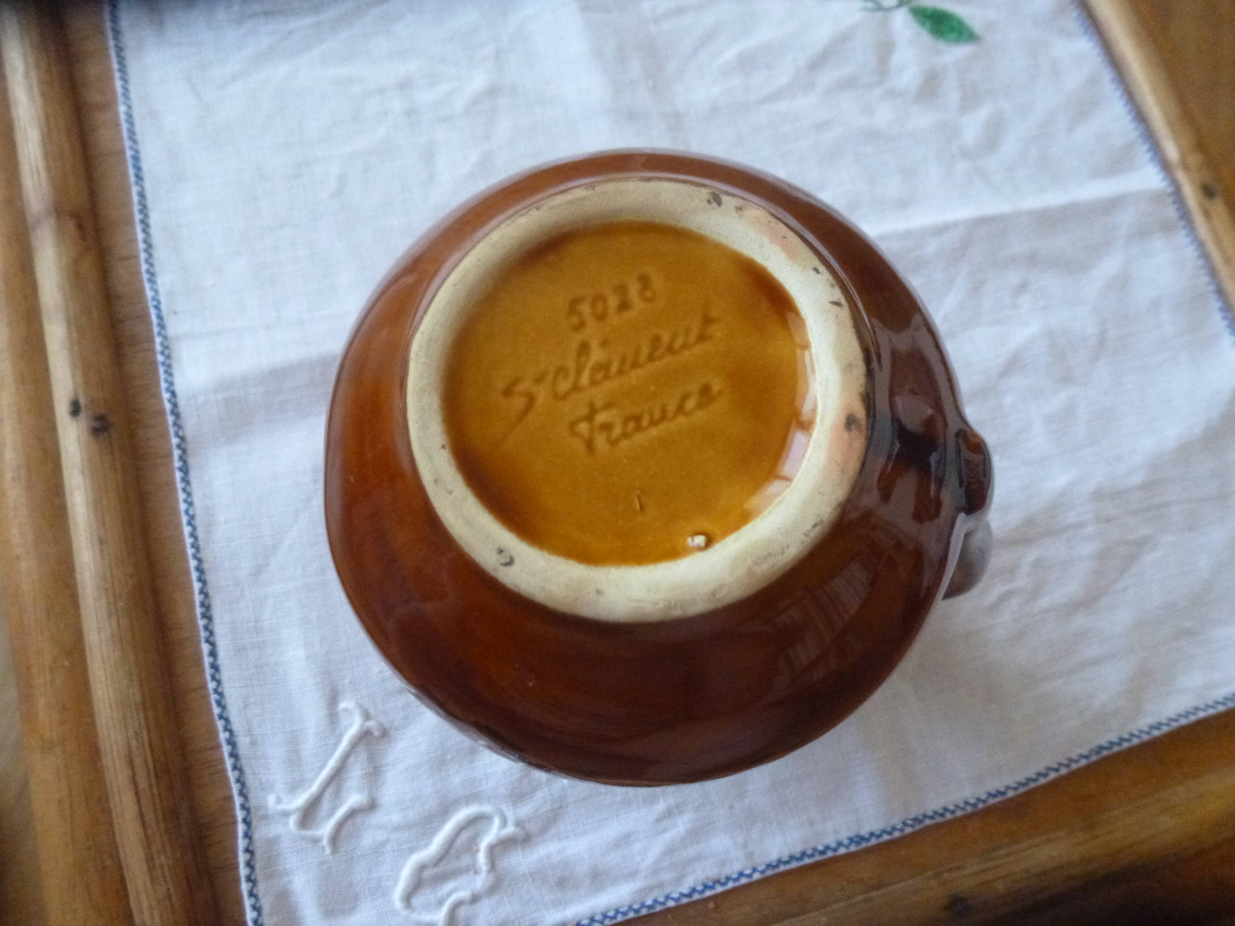 Saint Clément milk jug or small pitcher with marine decor