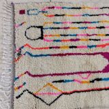 Handmade Moroccan Berber rug 136 X 102 CM